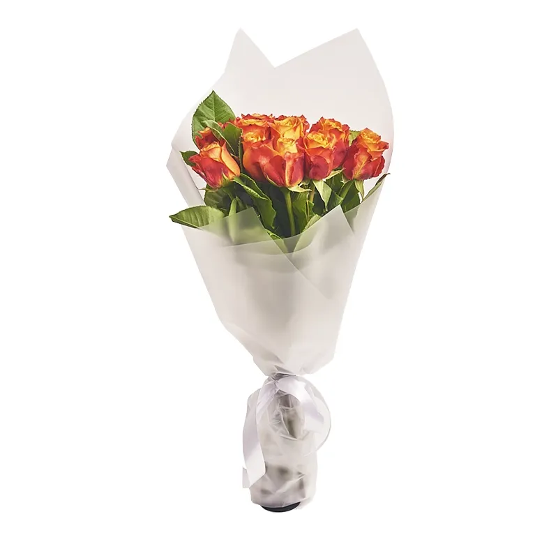 Букет из 11 оранжевых роз премиум